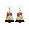 Christmas Iron Acrylic Dangle Earrings FS-WG00170-08-1