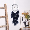 Iron Woven Web/Net with Feather Hanging Ornaments PW-WG7EF62-01-3