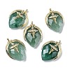 Natural Strawberry Quartz Pendants G-U019-01G-03-1