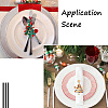 Mega Pet 6Pcs 3 Style Christmas Tree Alloy Napkin Rings AJEW-MP0001-32-6