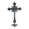 Religion Alloy Crucifix Cross Statue Display Decorations DJEW-WH0043-105A-1