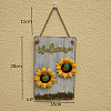 Flower Welcome Door Summer Hanger Door Sign PW-WGD5B05-03-1