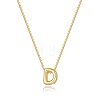 Brass Initial Pendant Box Chain Necklaces for Women FS-WG5C822-04-1