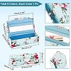 8Pcs 8 Colors Retro Cloth Embroidered Lipstick Storage Case CON-CA0001-008-2