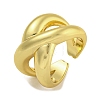 Brass Cuff Rings for Women RJEW-E294-03G-01-1