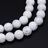 Round Natural Howlite Bead Strands LS-G-F222-14-8mm-2
