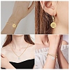 2Pcs 2 Colors Stainless Steel Pendants STAS-YW0011-15-6