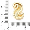 Brass Initial Beads KK-B167-27G-01S-3