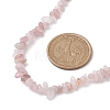 Natural Rose Quartz Chip Beaded Necklace NJEW-JN04615-03-3