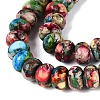 Dyed Synthetic Imperial Jasper Beads Strands G-Q606-99A-01-4