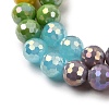 Electroplate Glass Beads Strands EGLA-D300-06-8mm-10-3