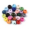 Painted Natural Wood Beads WOOD-T032-14mm-31-1