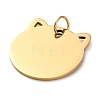 201 Stainless Steel Stamping Blank Tag Pendants STAS-H438-03G-1-2