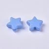 Opaque Acrylic Beads SACR-WH0002-07B-2