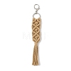 Handmade Macrame Nylon Thread Pendant Decorations HJEW-P019-05P-06-1