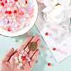 600Pcs Transparent Acrylic Bead Caps FACR-SP0001-01-3