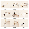DIY Ladybird and Flower Dangle Earring Making Kit DIY-SC0020-06-4