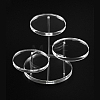 1 Set 5-Tier Round Acrylic Jewelry Riser Stands ODIS-CN0001-06-7
