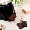 Walnut Wood Pendant Keychains KEYC-TAC0034-06A-8