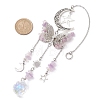 Alloy Hollow Moon Butterfly Hanging Ornaments HJEW-TA00173-01-3