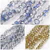 Electroplate Glass Beads Strands GLAA-K027-HR-B-1