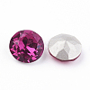 Pointed Back & Back Plated K9 Glass Rhinestone Cabochons RGLA-J012-10mm-502-3