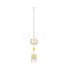 Metal Hollow Lotus Hanging Ornaments PW-WGD8DCC-03-1