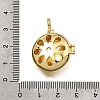 Brass Micro Pave Clear Cubic Zirconia Diffuser Locket Pendants KK-A303-28A-G-4