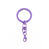 Spray Painted Iron Keychain Swivel Clasps FIND-WH0111-355I-1