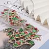 36Pcs 2 Styles Alloy Crystal Rhinestone Connector Charms FIND-CA0006-80-6