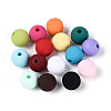 Frosted Opaque Acrylic Beads FACR-T008-04M-01-1