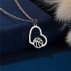 304 Stainless Steel Laser Cut Pendant Necklaces FS-WGA4904-02-1