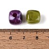 Two Tone Opaque Acrylic Beads OACR-Q205-04-4
