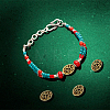 80Pcs Hollow Tibetan Style Alloy Beads TIBEB-DC0001-03-6