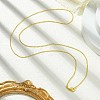 1.5mm Rack Plating Brass Ball Chain Necklaces for Women Men MAK-L044-62G-3