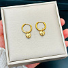 Heart 304 Stainless Steel Hoop Earrings FS-WGDB01D-01-2