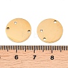 316 Surgical Stainless Steel Micro Pave Cubic Zirconia Links connectors STAS-K178-23G-3