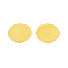 Spray Painted Natural Capiz Shell Disc Charms X1-BSHE-T014-02G-2
