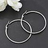 Tarnish Resistant 304 Stainless Steel Big Hoop Earrings X-EJEW-F105-06P-2