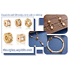 10Pcs 5 Styles Brass Clear Cubic Zirconia Beads KK-SW0001-02-21