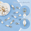 20Pcs 2 Colors Grade A Natural Cultured Freshwater Pearl Rice Charms PALLOY-AB00254-4