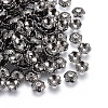 6-Petal Tibetan Style Alloy Flower Bead Caps LS-TIBE-S220-B-RS-2