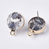 Druzy Resin Stud Earring Loops LS-RESI-S383-028A-1