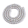 Electroplate Opaque Solid Color Glass Beads Strands EGLA-A044-P3mm-L19-2