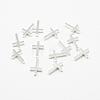Brass Tiny Cross Charms KK-F718-08P-1