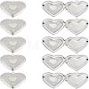 Unicraftale 304 Stainless Steel Locket Pendants STAS-UN0017-48P-1