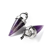 Natural Amethyst Pendants G-F777-06P-07-2