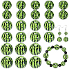 30Pcs 3 Styles Opaque Acrylic Beads MACR-PA0001-68-1
