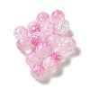 Duotone Spray Painted Crackle Acrylic Beads X-OACR-G029-02-2