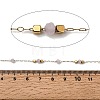 Handmade 304 Stainless Steel Glass Round Link Chains CHS-L032-09G-03-2